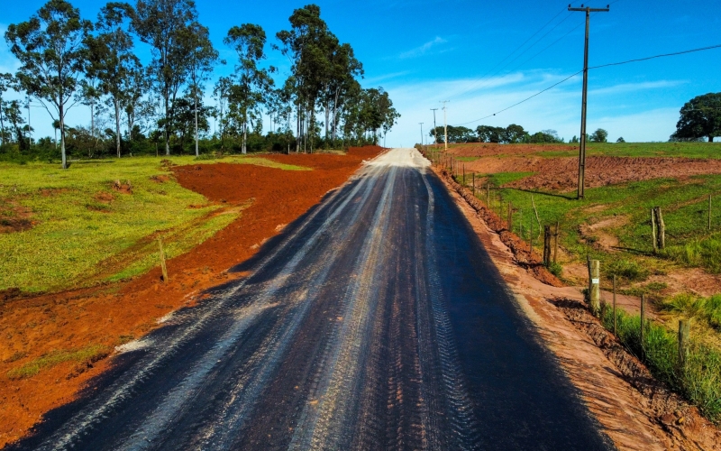 Obra da Estrada Santa Luzia avança: Máquinas Seguem em ritmo acelerado e Primeiros Trechos já estão asfaltados.