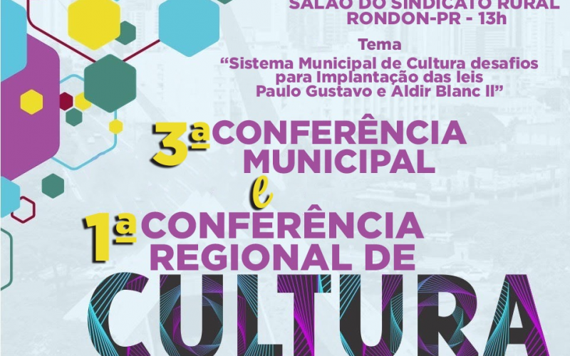 VEM AI, 3ª Conferência Municipal de Cultura e 1ª Conferência regional de Cultura!