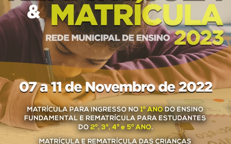 Matrícula e Rematrícula 2023